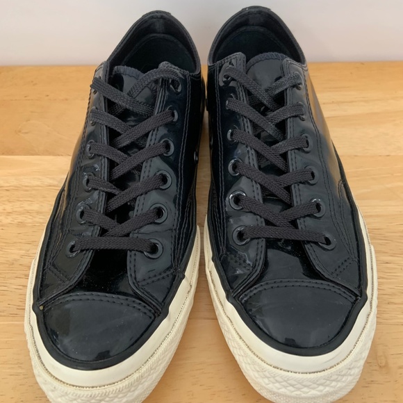 Converse Chuck 70 Ox 'Black Patent' Sneakers Size 5.5 - Picture 3 of 10